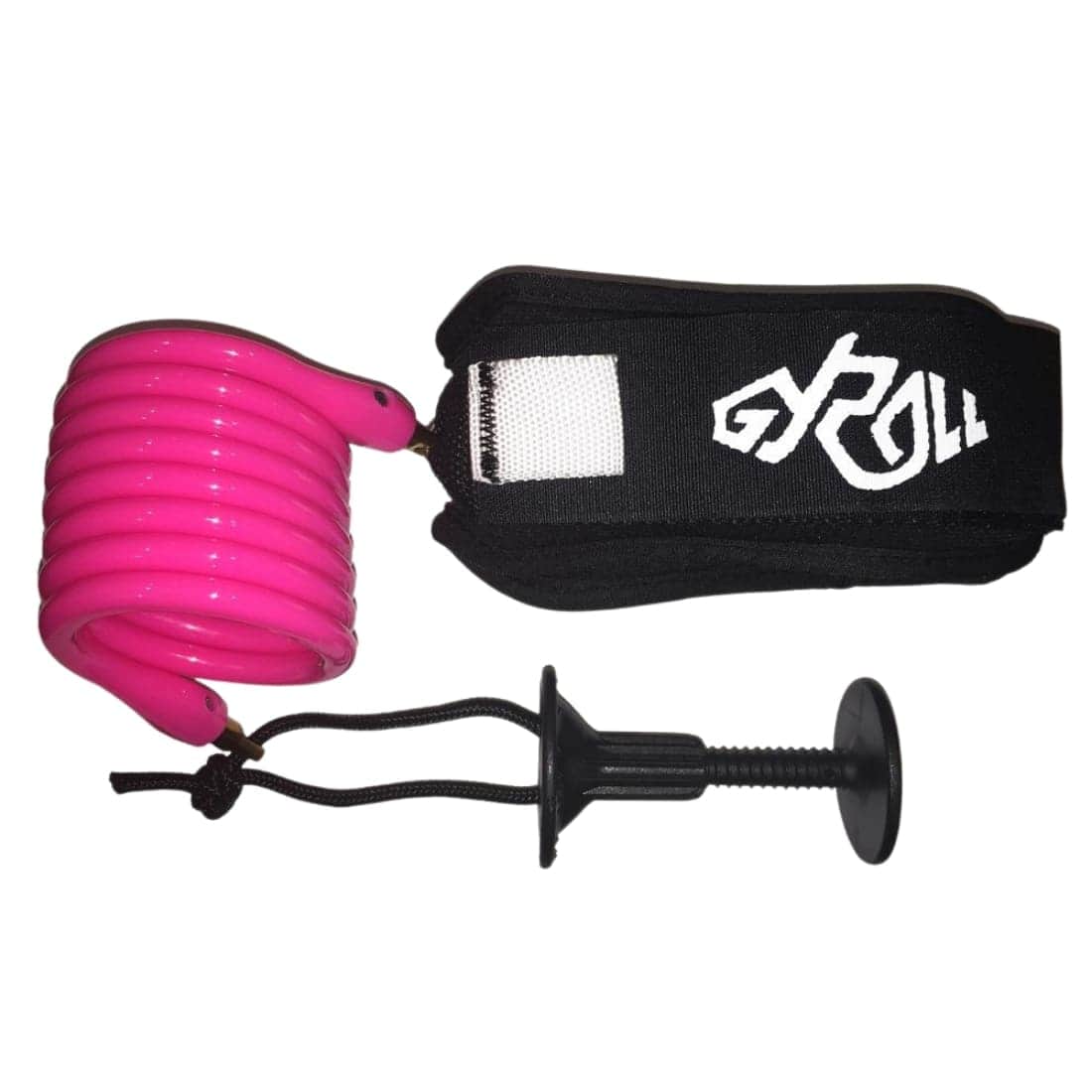Gyroll Mike Stewart Bicep Bodyboard Leash - Fluro Pink