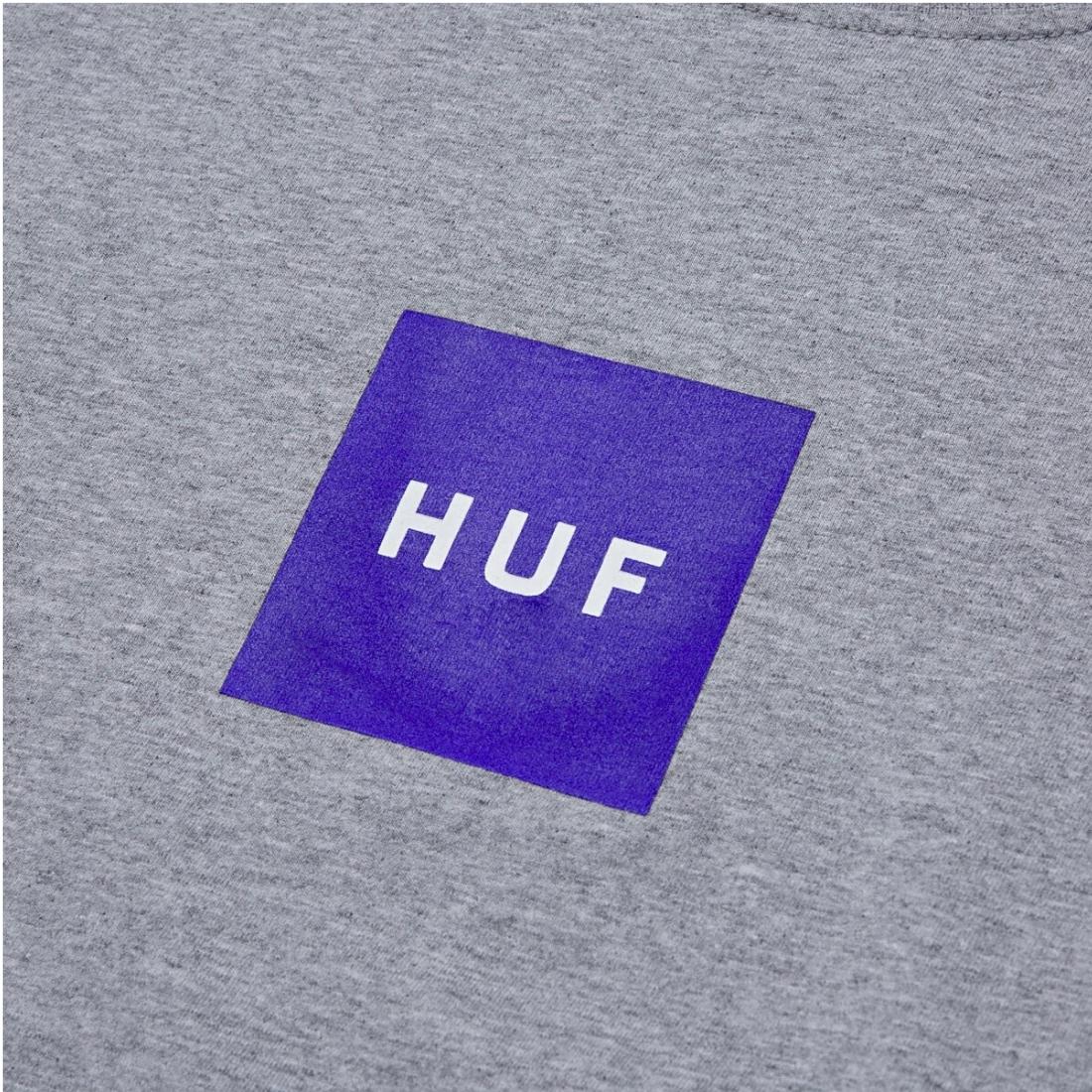 Huf Essentials Box Logo Longsleeve T-Shirt - Athletic Grey