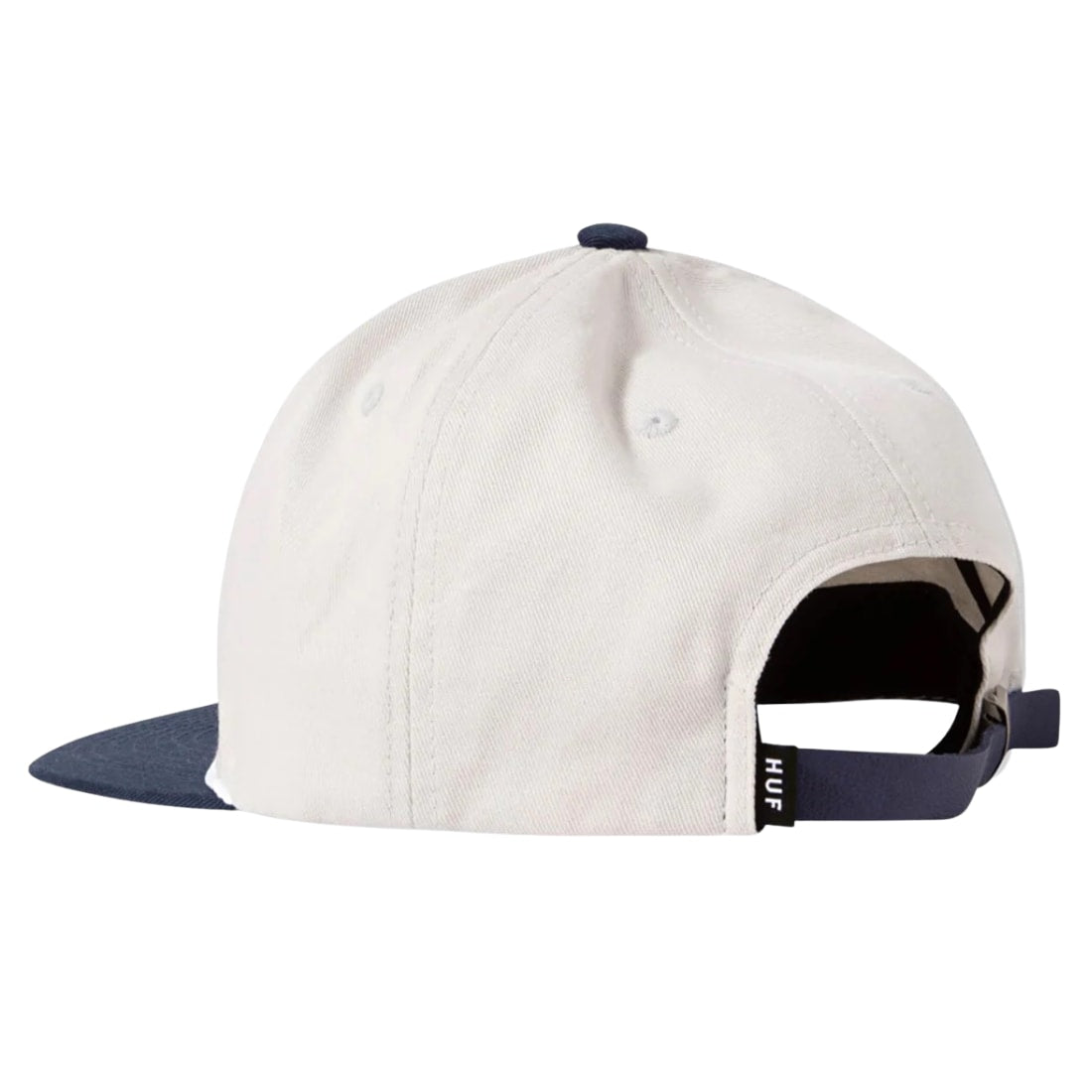 Huf Global Solutions 5 Panel Snapback Cap - Cream - Snapback Cap by Huf One Size