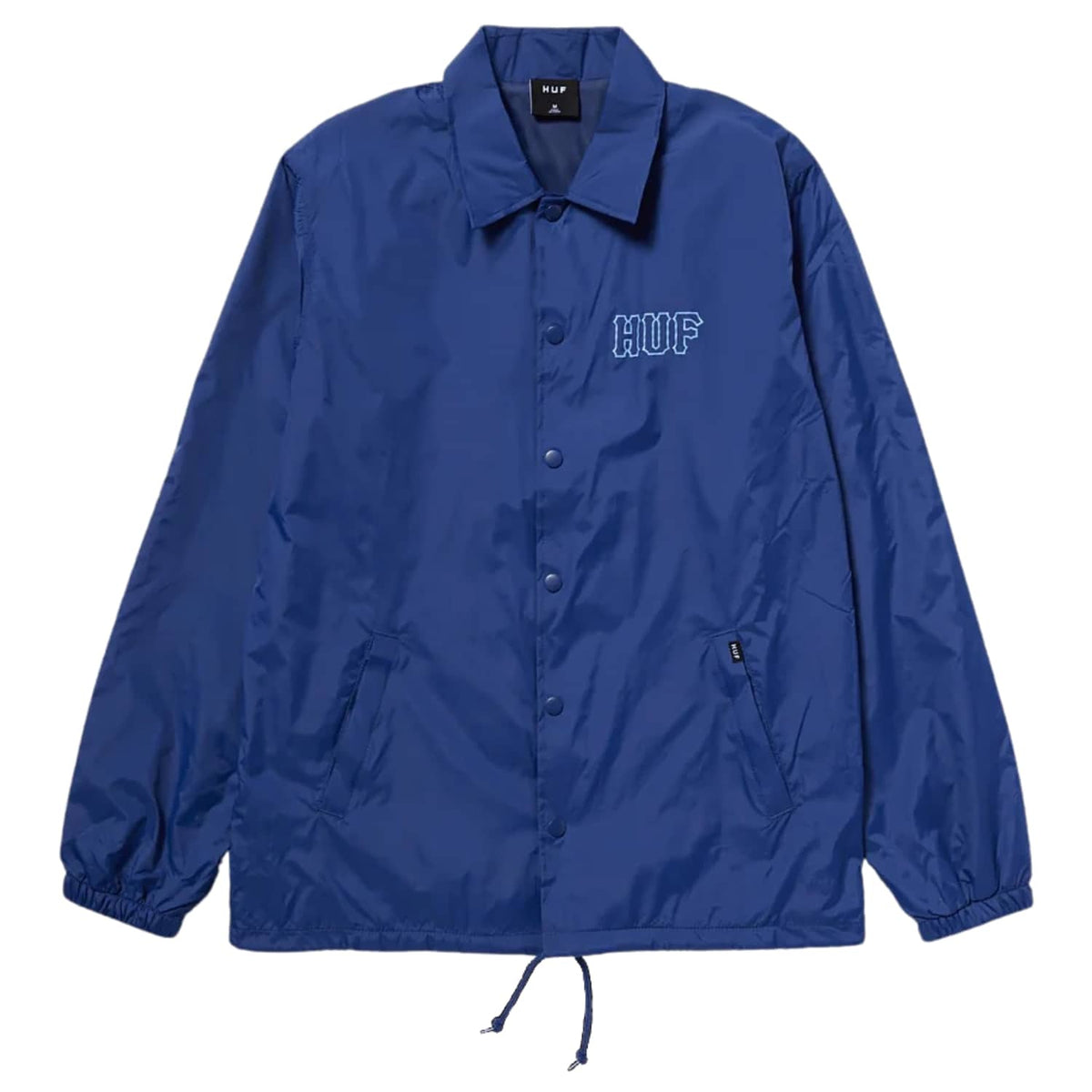 Huf Set H Coaches Jacket - Twilight Blue - Mens Windbreaker/Rain Jacket by Huf