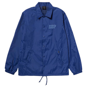 Huf Set H Coaches Jacket - Twilight Blue - Mens Windbreaker/Rain Jacket by Huf
