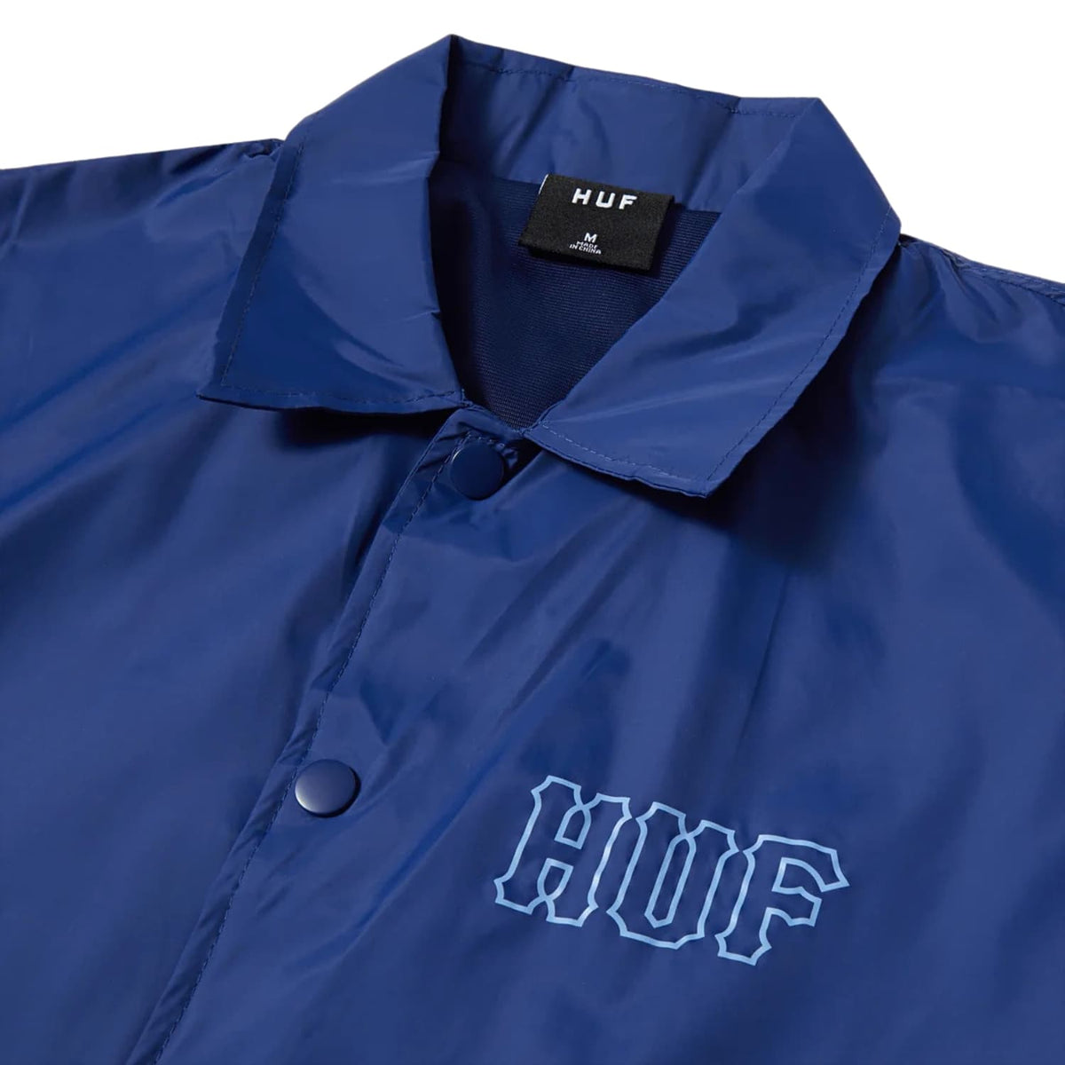 Huf Set H Coaches Jacket - Twilight Blue - Mens Windbreaker/Rain Jacket by Huf