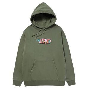 Huf Street Level Pullover Hoodie - Olive - Mens Pullover Hoodie by Huf