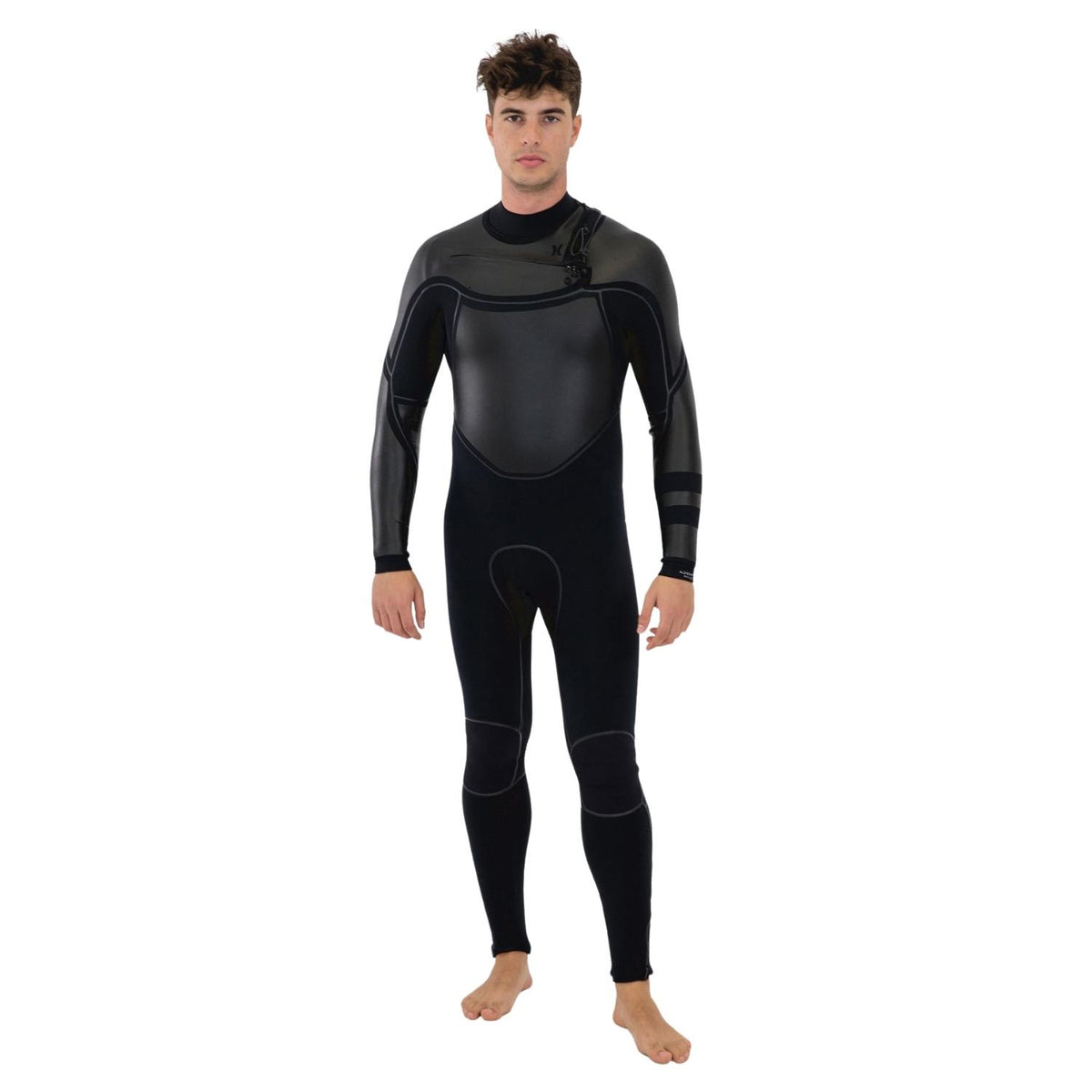 Hurley 4/3 Advantage Max Chest Zip Full Wetsuit - Black - Mens Full Length Wetsuit by Hurley