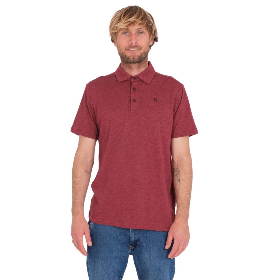 Hurley Ace Vista Polo Shirt - True Red Heather - Mens Polo Shirt by Hurley