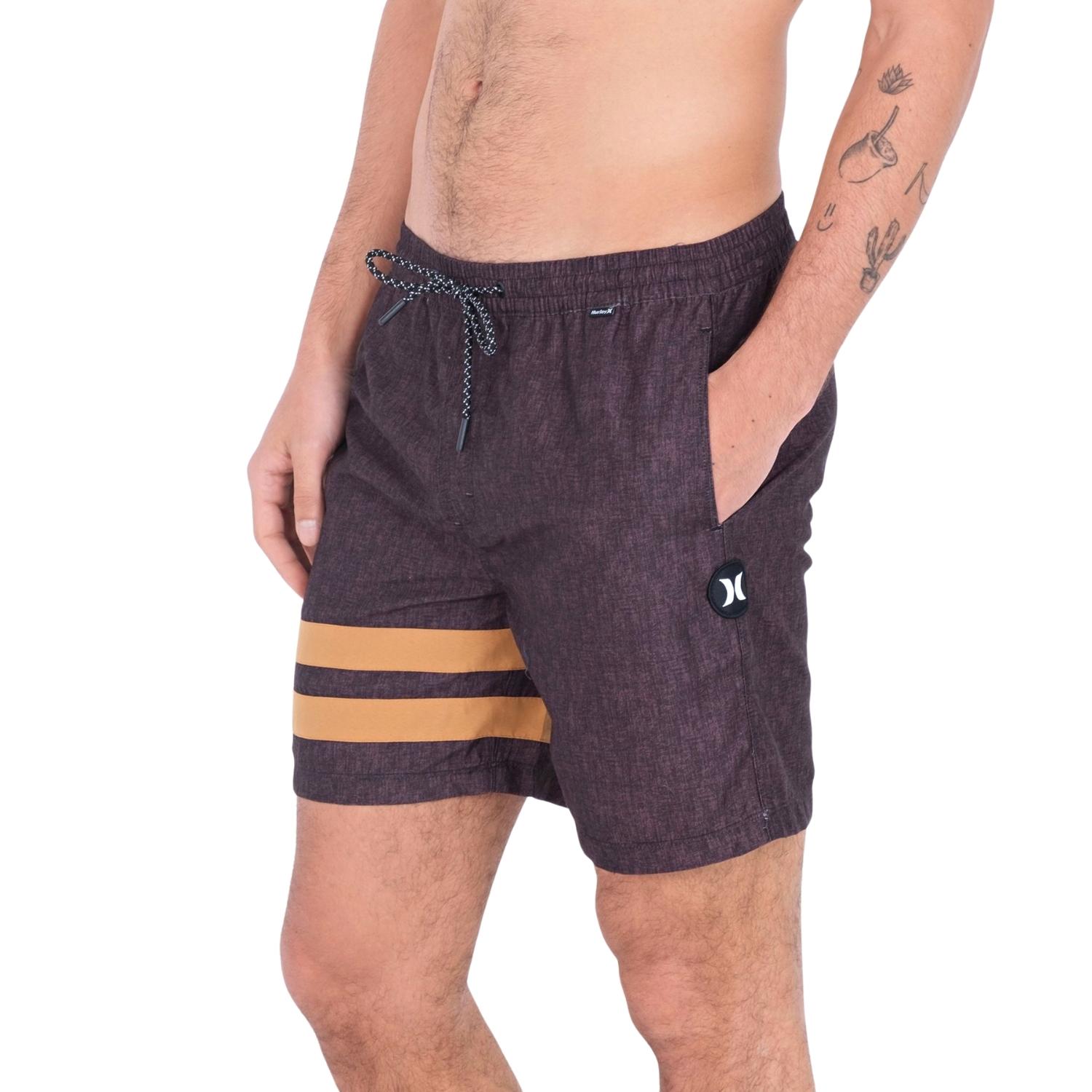Hurley Blockparty Volley Shorts - Black - Mens Walk Shorts by Hurley