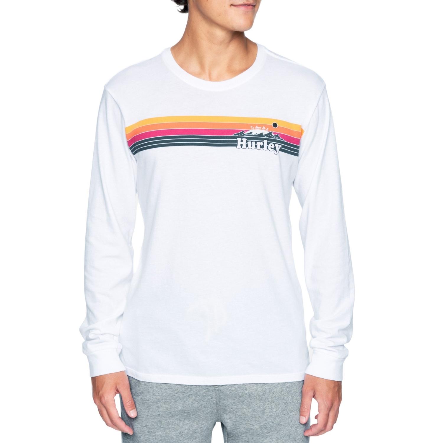 Hurley Everyday Washed+ Tradewinds Long Sleeve T-Shirt - White - Mens Surf Brand T-Shirt by Hurley
