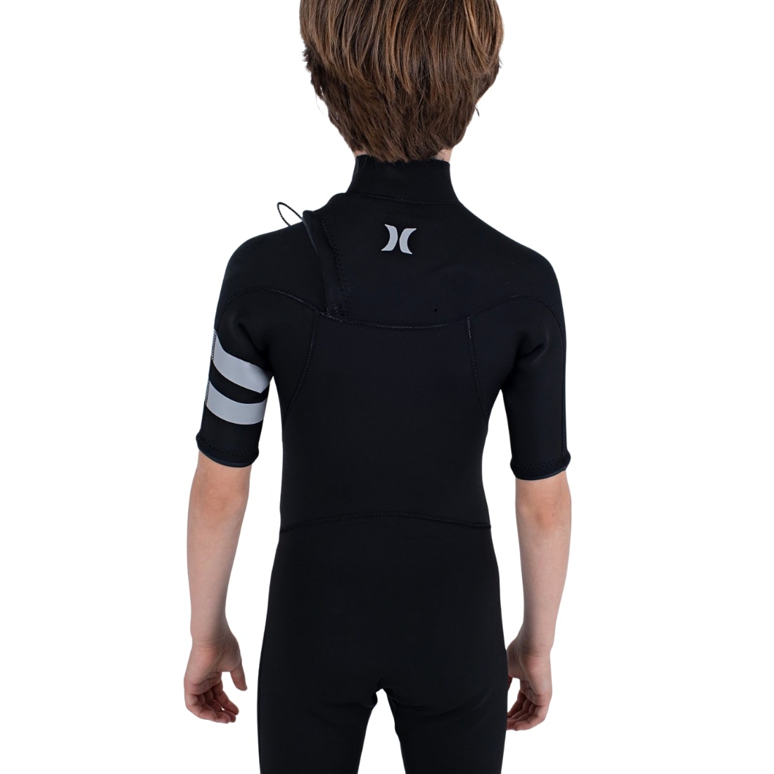 Hurley Kids Advantage 2/2mm Chest Zip Short Sleeve Wetsuit - Black