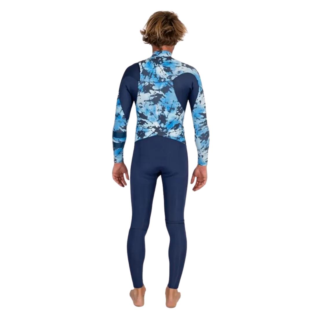 Hurley Mens Advantage Plus 3/2mm Printed Wetsuit - Iodine Blue - Mens Full Length Wetsuit by Hurley