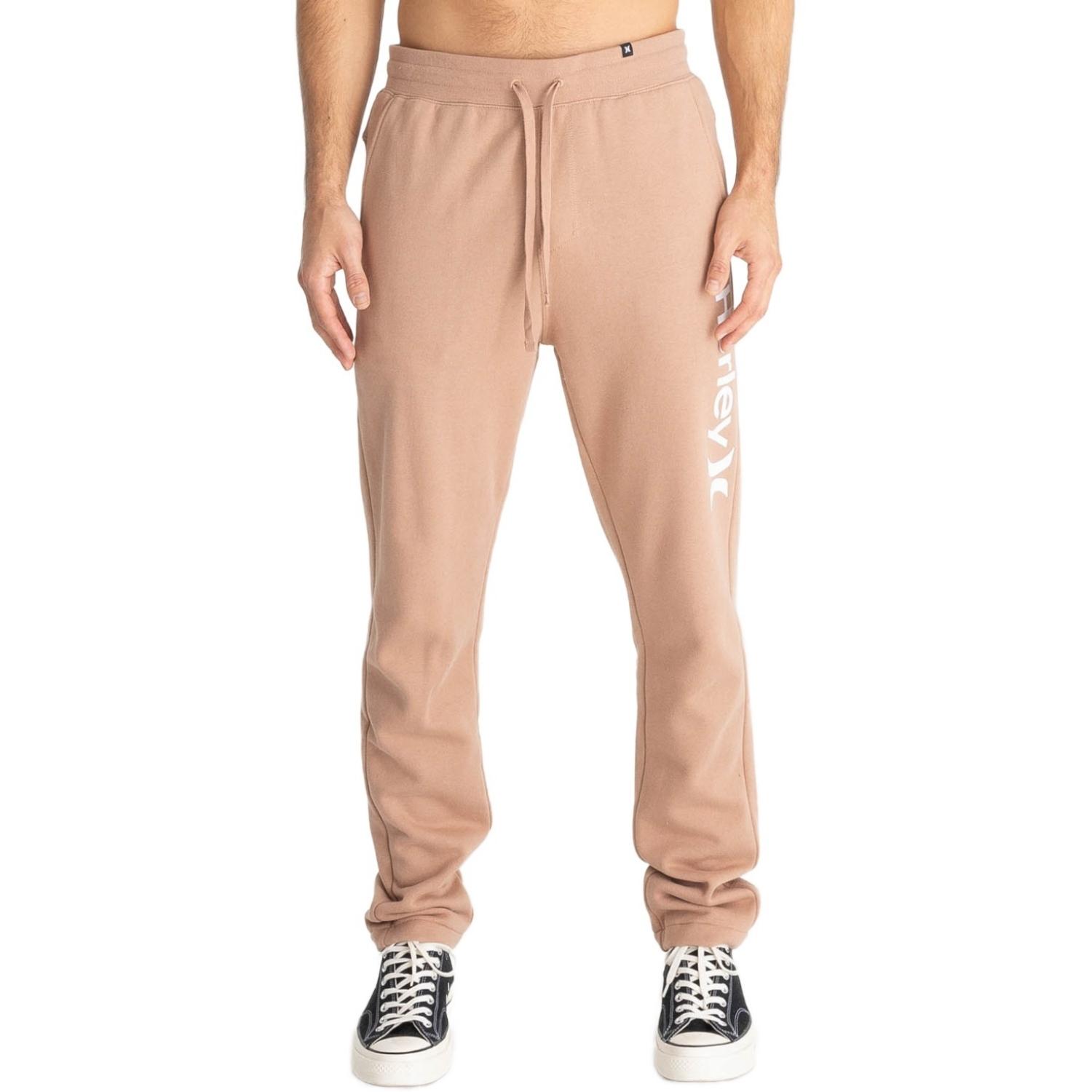 Hurley Mens One and Only Track Pant Joggers - Desert Dust - Mens Joggers by Hurley