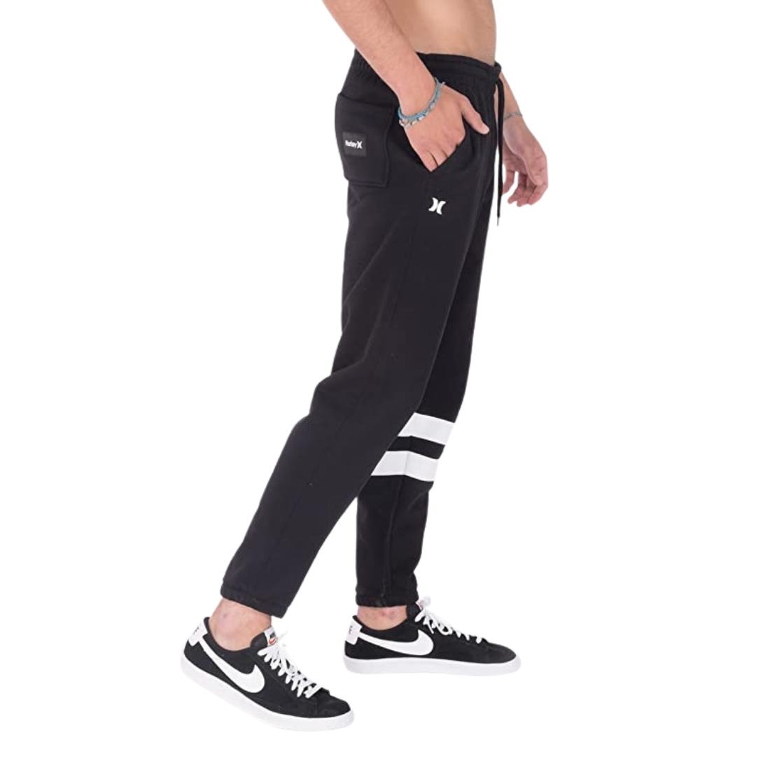 Hurley Oceancare Block Party Fleece Pant Jogger - Black - Mens Joggers by Hurley