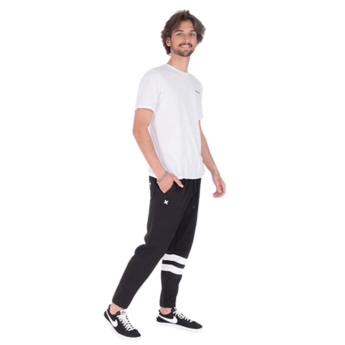 Hurley Oceancare Block Party Fleece Pant Jogger - Black - Mens Joggers by Hurley