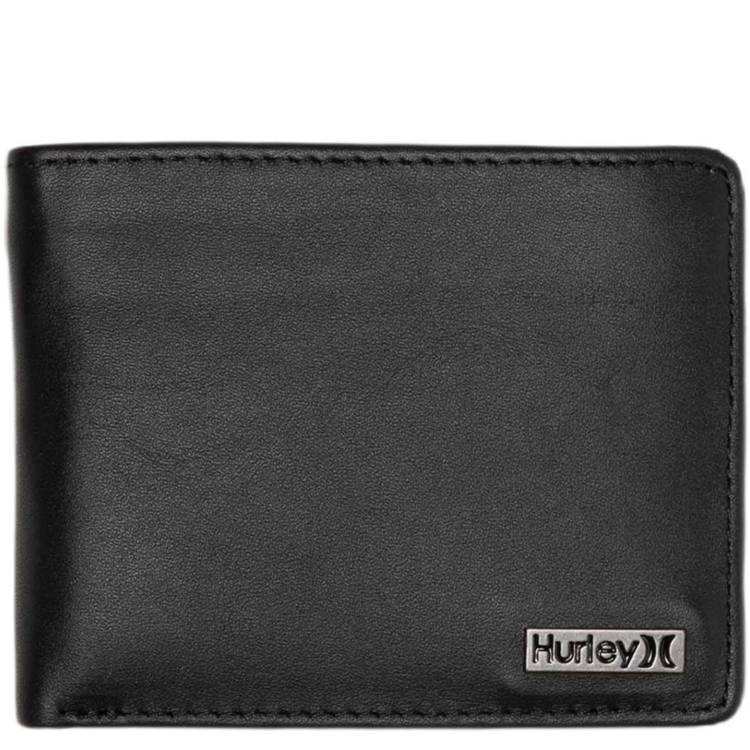 Hurley One And Only Leather Wallet - Black - Mens Wallet by Hurley
