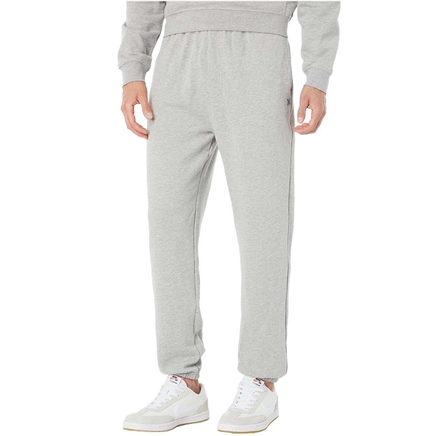 Hurley One And Only Solid Summer Fleece Joggers - Dark Grey Heather - Mens Joggers by Hurley
