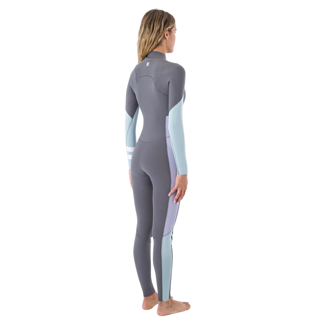 Hurley Womens Advantage 3/2mm Chest Zip Full Wetsuit - Charcoal Gray