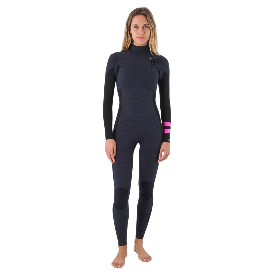Hurley Womens Plus 4/3mm Chest Zip Full Wetsuit - Black/Graphite - Womens Full Length Wetsuit by Hurley