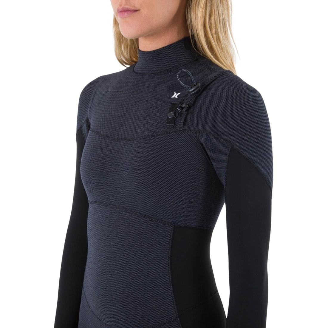 Hurley Womens Plus 4/3mm Chest Zip Full Wetsuit - Black/Graphite - Womens Full Length Wetsuit by Hurley