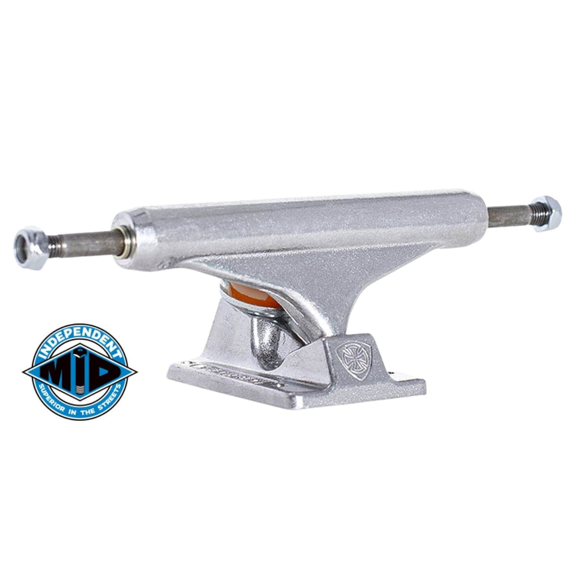 Independent Mid Truck Inverted Kingpin Polished 144mm - Skateboard Trucks by Independent 144mm