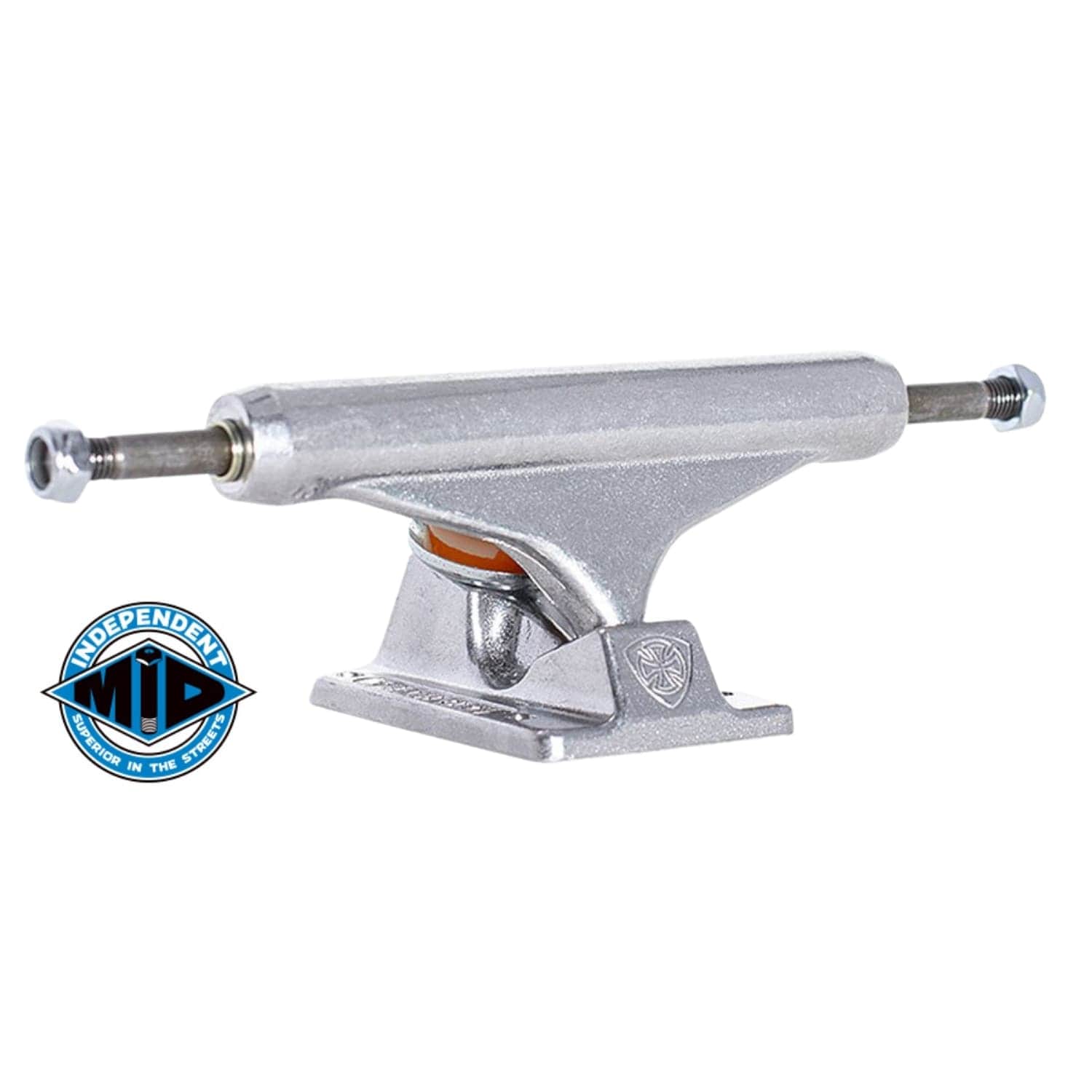 Independent Mid Truck Inverted Kingpin Polished 144mm - Skateboard Trucks by Independent 144mm