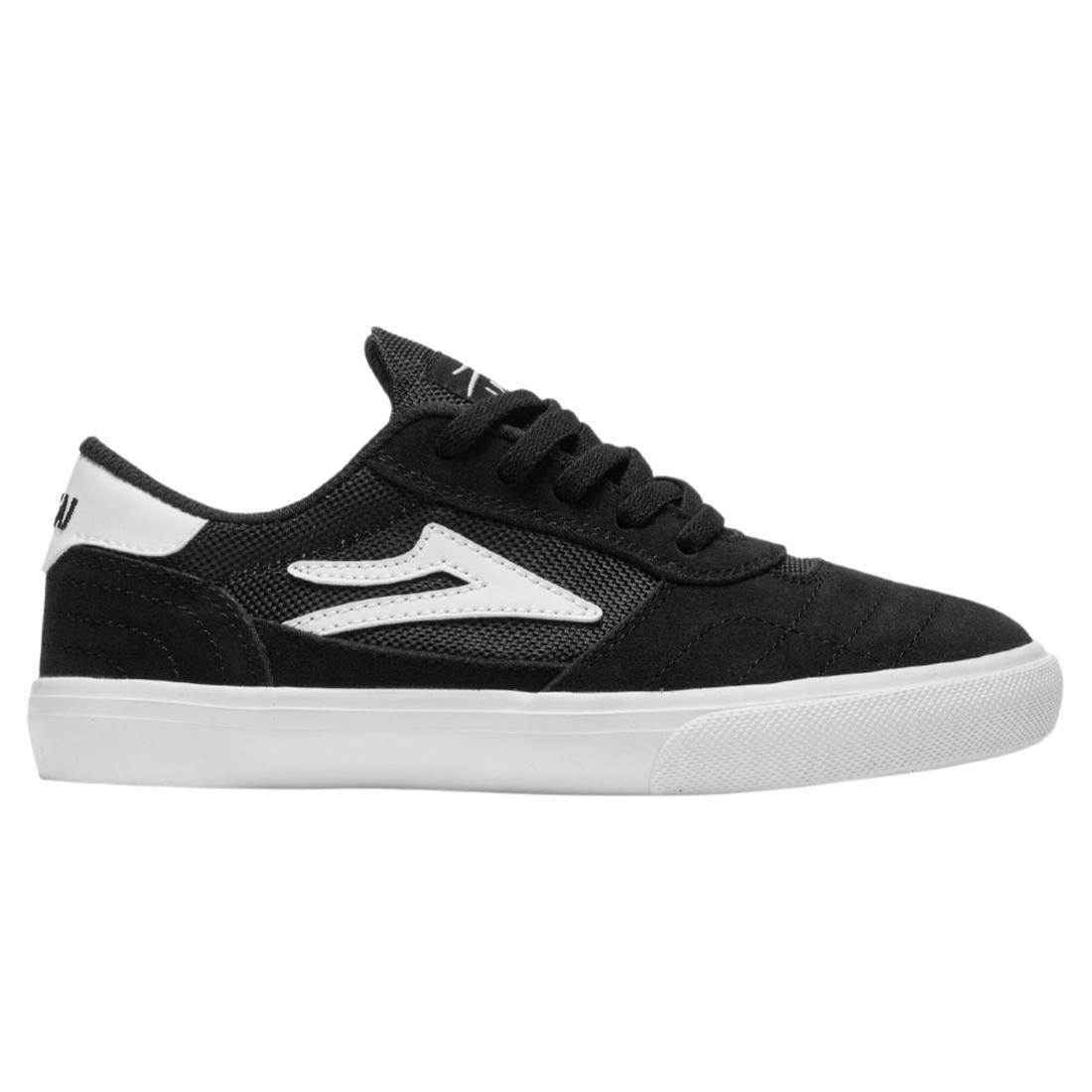 Lakai Cambridge Kids Skate Shoes - Black/White Suede - Boys Skate Shoes by Lakai