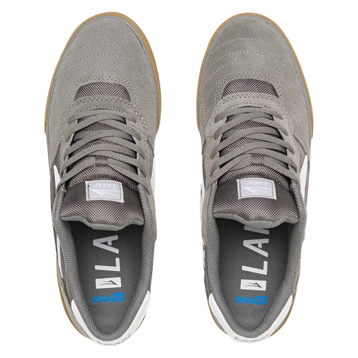 Lakai Cambridge Skate Shoes - Light Grey/Gum Suede SP23 - Mens Skate Shoes by Lakai