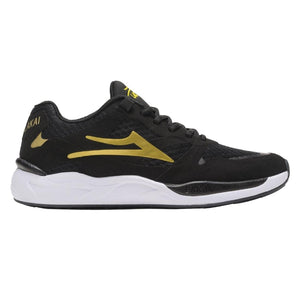 Lakai Evo 2.0 Shoes - Black/Gold Suede - Mens Running Shoes/Trainers by Lakai