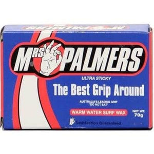 Mrs Palmers Surf Wax - Warm 70g - Surfboard Wax by Mrs Palmers N/A
