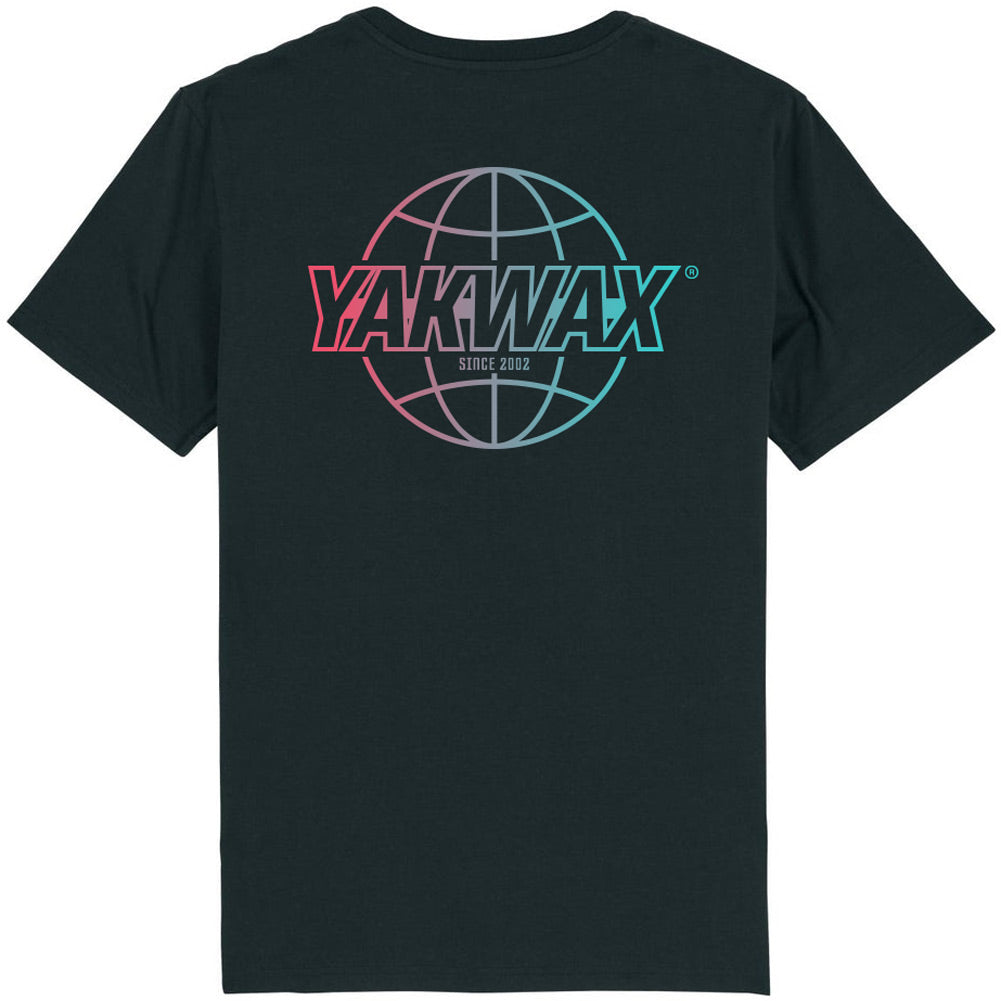 Yakwax Worldwide T-Shirt - Black/Ripen - Mens Graphic T-Shirt by Yakwax
