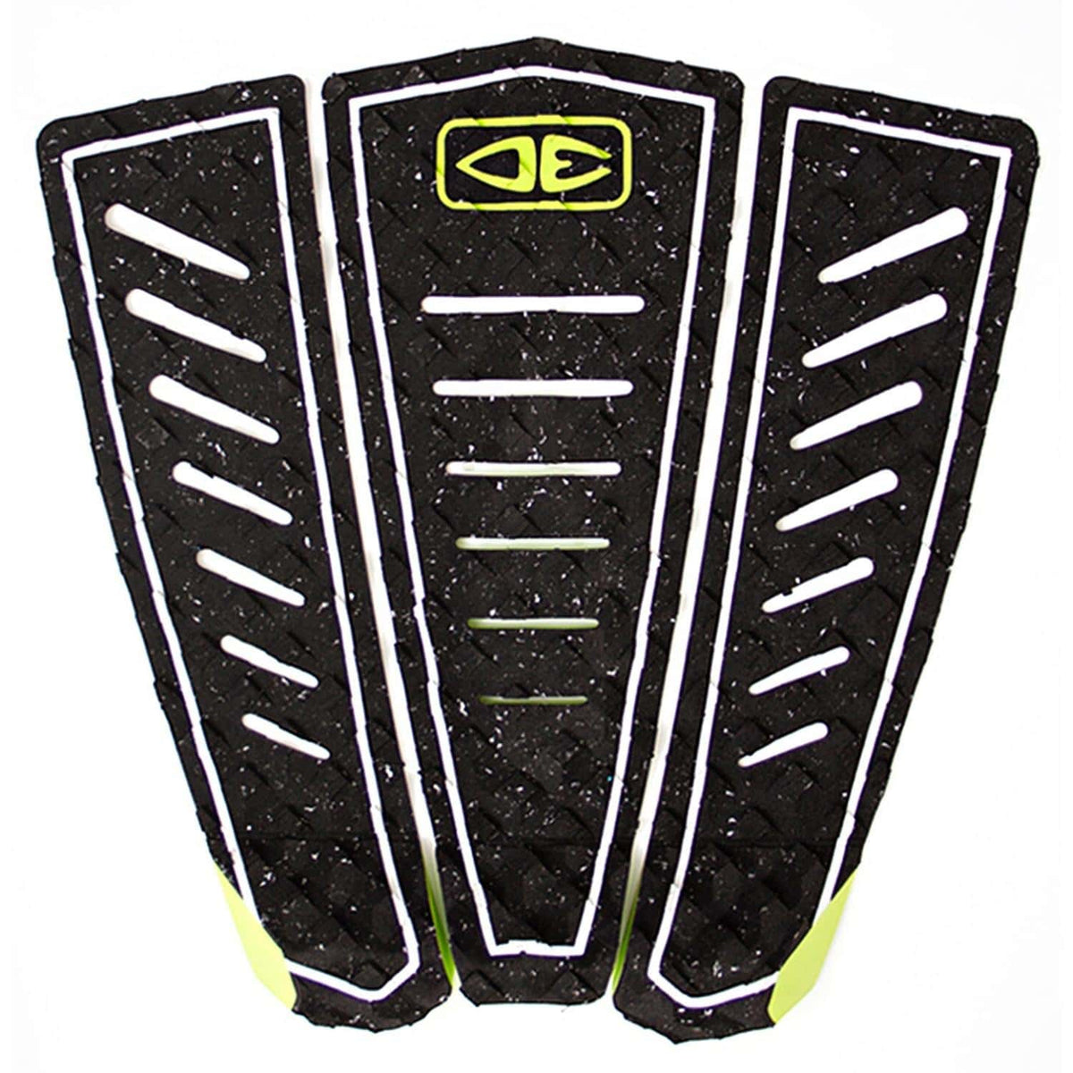 Ocean And Earth Kanoa Igarashi Pro Surfboard Tail Pad - Black/Lime - 3 Piece Tail Pad by Ocean and Earth