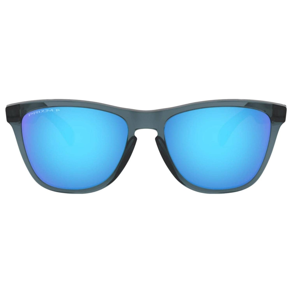 Oakley Frogskins Sunglasses Crystal Black - Prizm Sapphire Polarized - Round Sunglasses by Oakley One Size