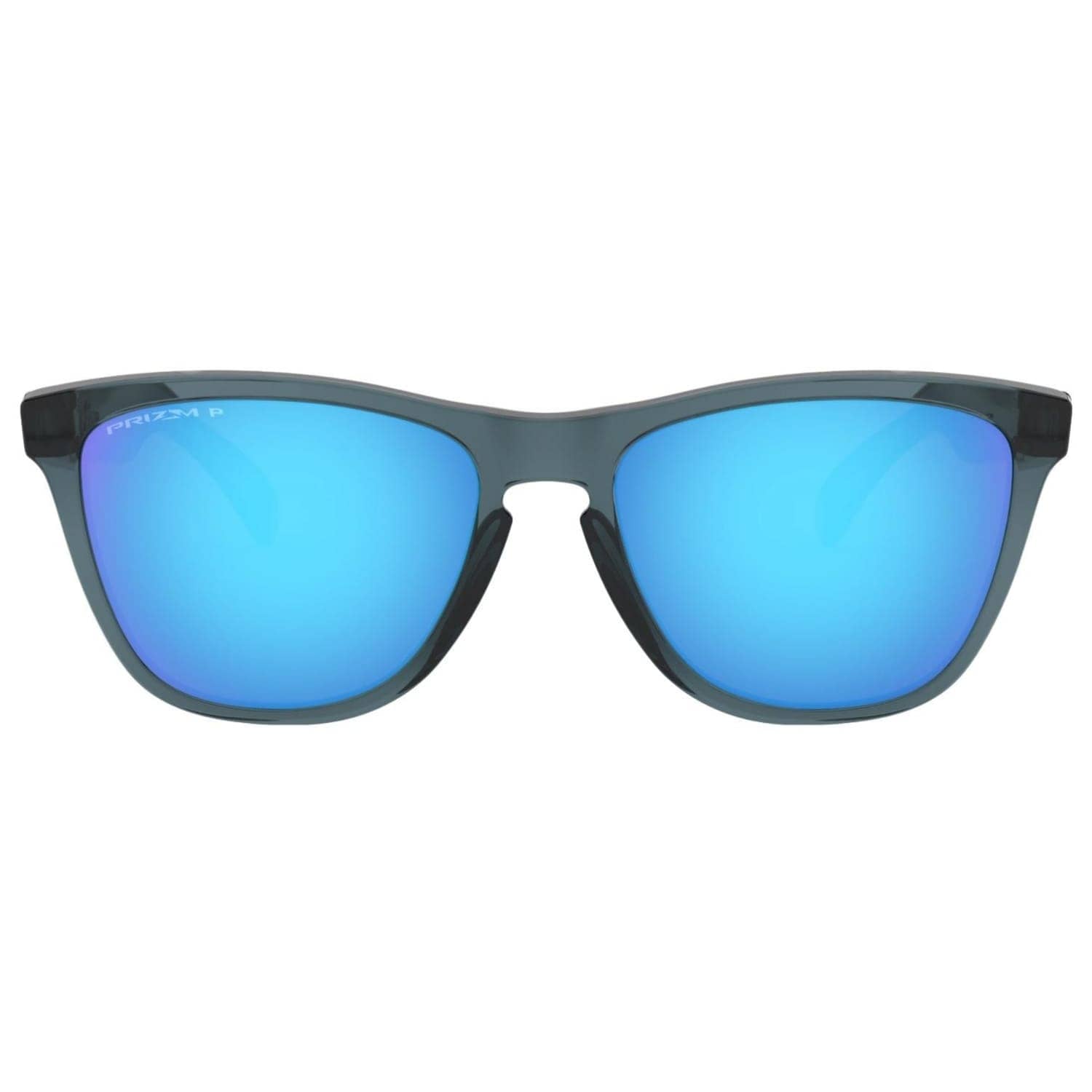 Oakley Frogskins Sunglasses Crystal Black - Prizm Sapphire Polarized - Round Sunglasses by Oakley One Size