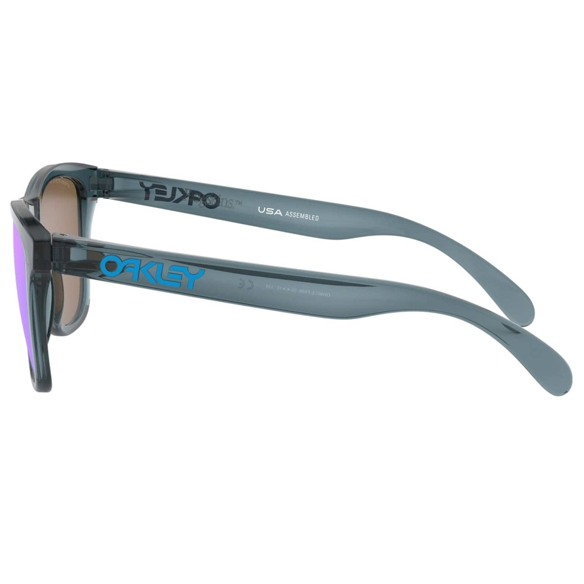 Oakley Frogskins Sunglasses - Crystal Black/Prizm Sapphire Polarized