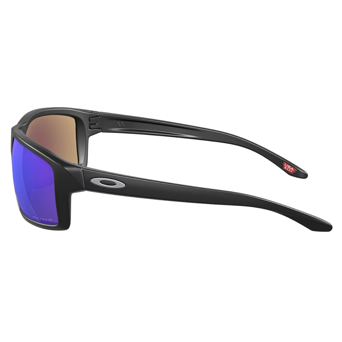 Oakley Gibston Sunglasses - Matte Black/Prizm Sapphire Iridium Polarised - Square/Rectangular Sunglasses by Oakley