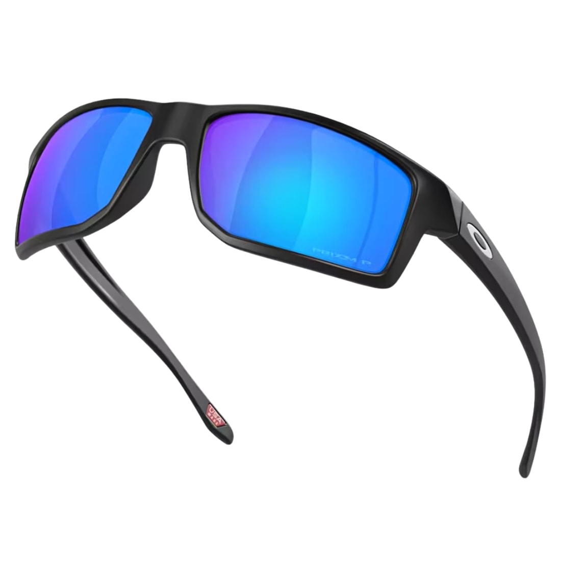 Oakley Gibston Sunglasses - Matte Black/Prizm Sapphire Iridium Polarised - Square/Rectangular Sunglasses by Oakley