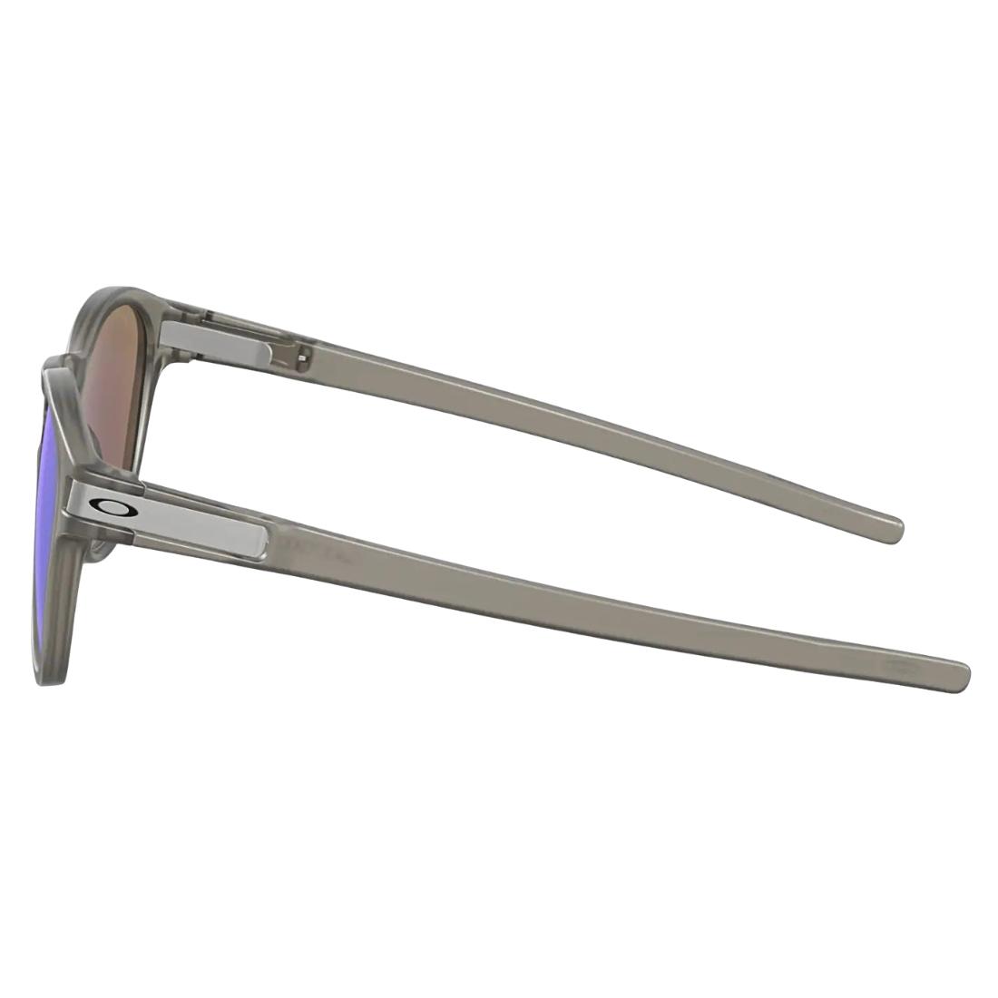 Oakley Latch Polarised Sunglasses - Matte Grey Ink/Prizm Sapphire Iridium Polar - Round Sunglasses by Oakley