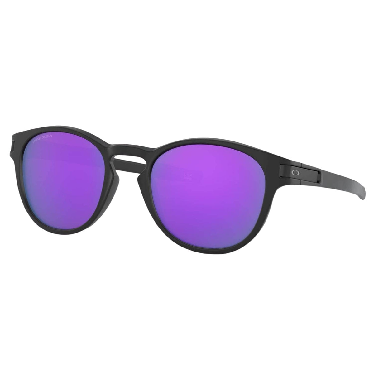 Oakley Latch Sunglasses - Matte Black/Prizm Violet