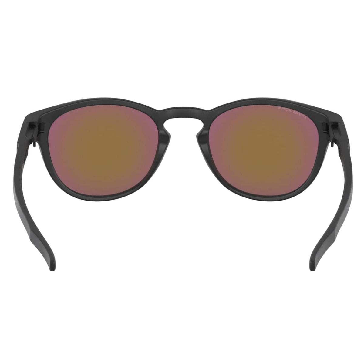 Oakley Latch Sunglasses Matte Black - Prizm Violet - Round Sunglasses by Oakley O/S (one size)