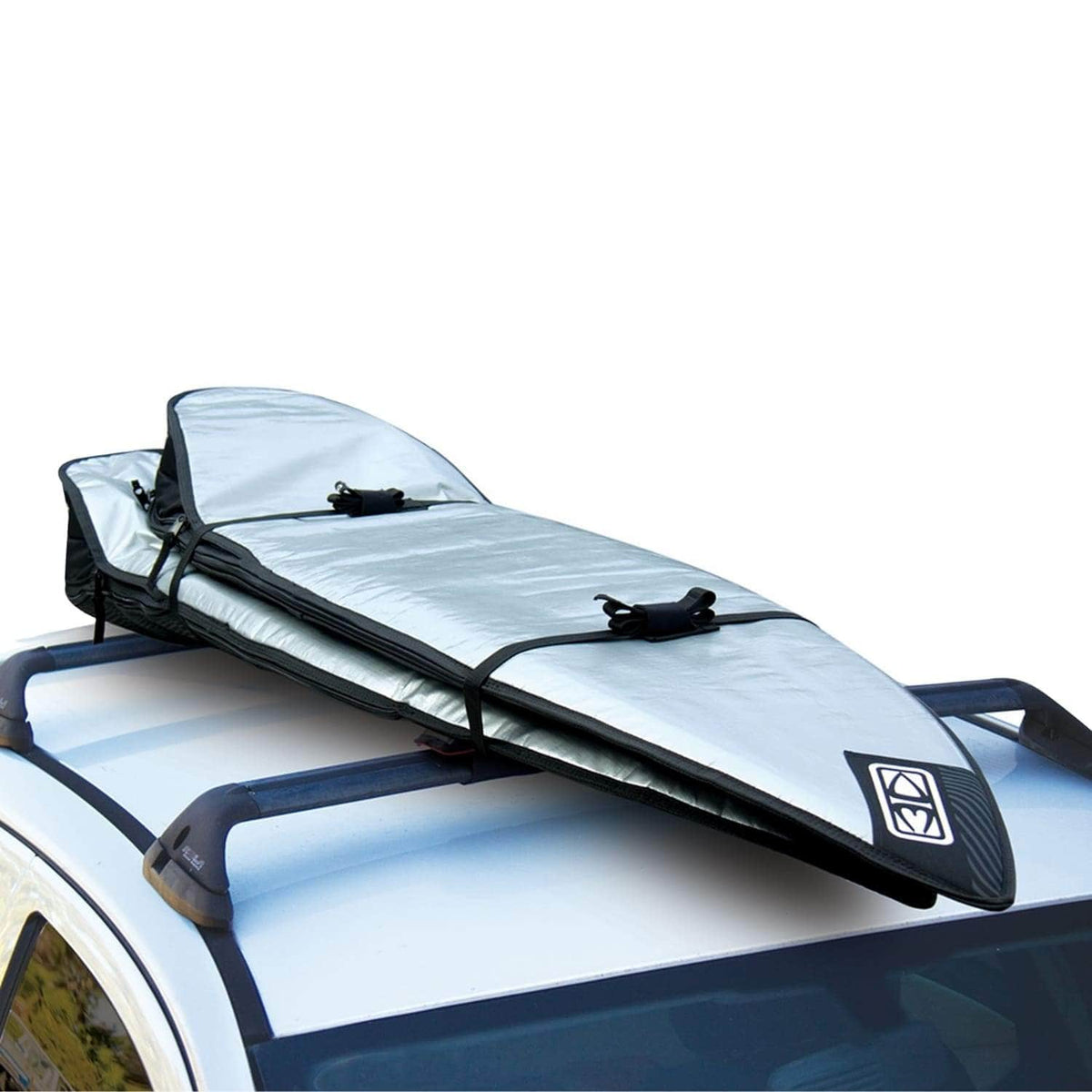 Ocean and Earth Aero Car Hard Roof Rack Pads 500mm - Black