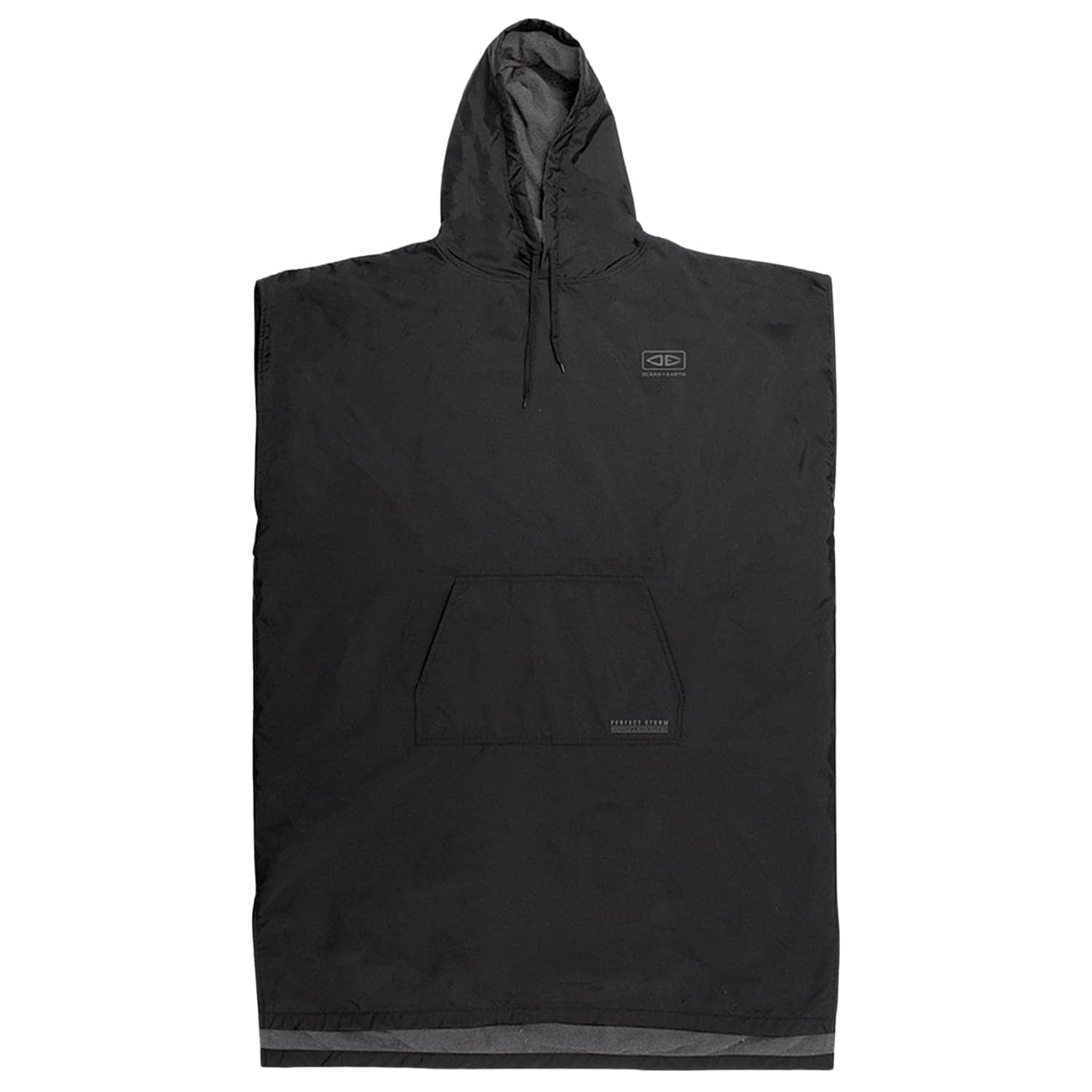 Ocean And Earth Perfect Storm Hooded Poncho - Black