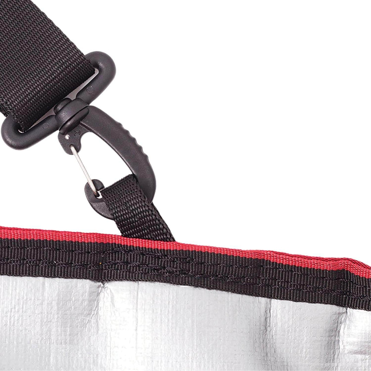 Ocean and Earth Barry Basic 5ft 8in Fish Board Cover 2021 Silver Red - Surfboard Day Runner Bag/Cover by Ocean and Earth 5ft 8in