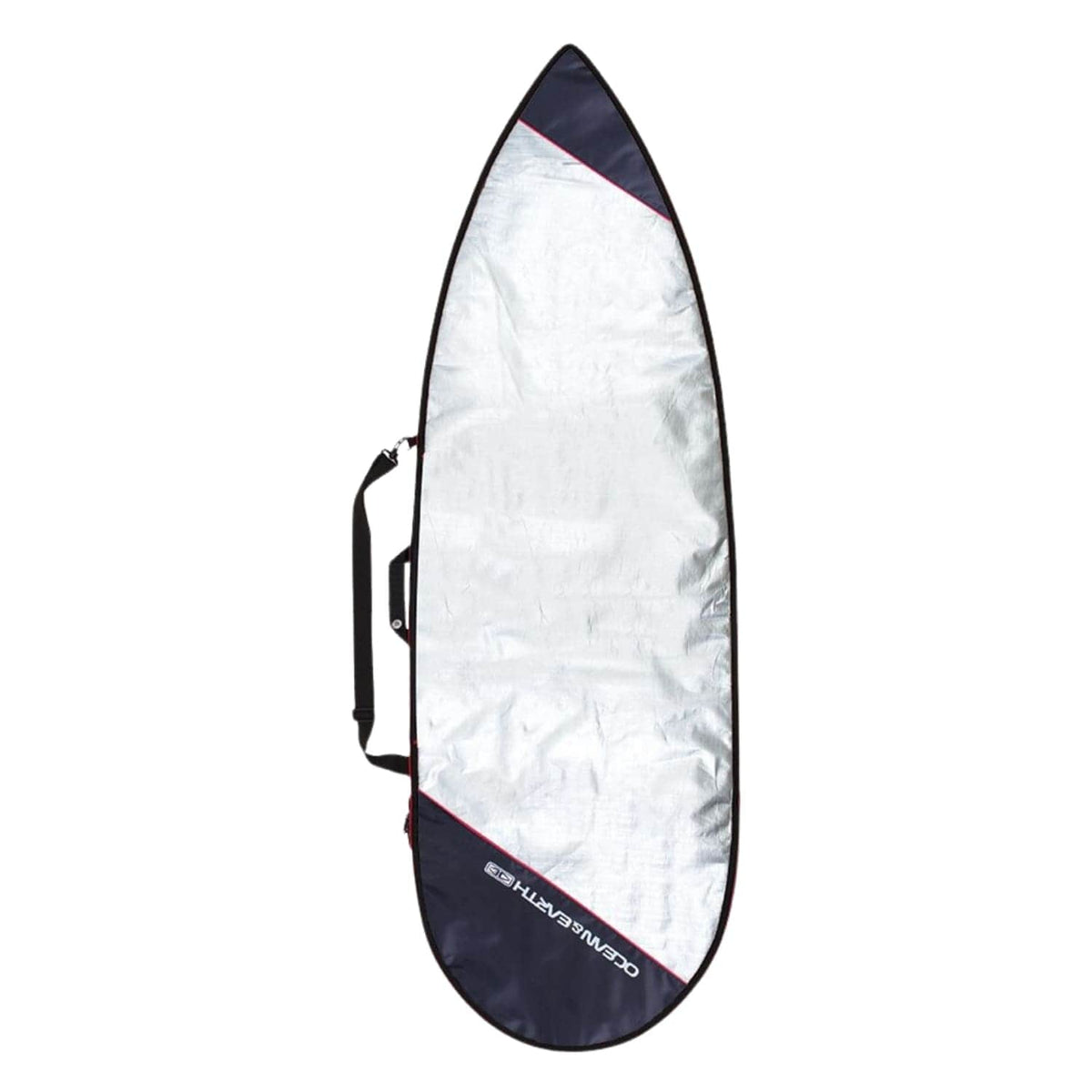 Ocean and Earth Barry Basic 6ft Shortboard Surfboard Cover 2021 - Silver/Red