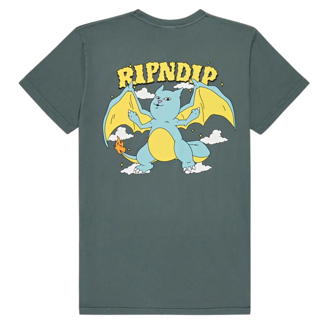 Ripndip Charanerm T-Shirt - Charcoal - Mens Graphic T-Shirt by RIPNDIP