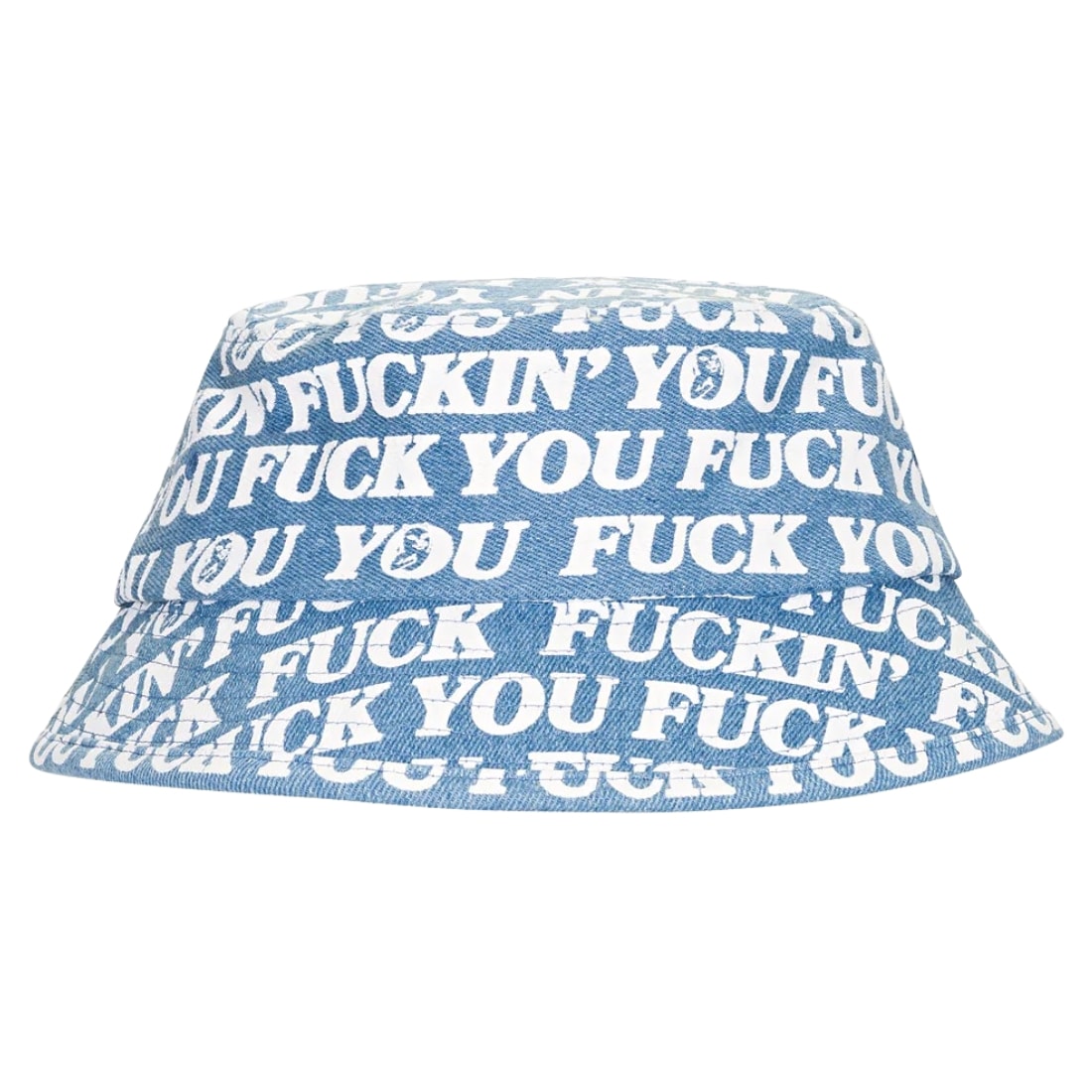 Ripndip Fuckin Fuck Bucket Hat - Medium Wash - Bucket Hat by RIPNDIP One Size