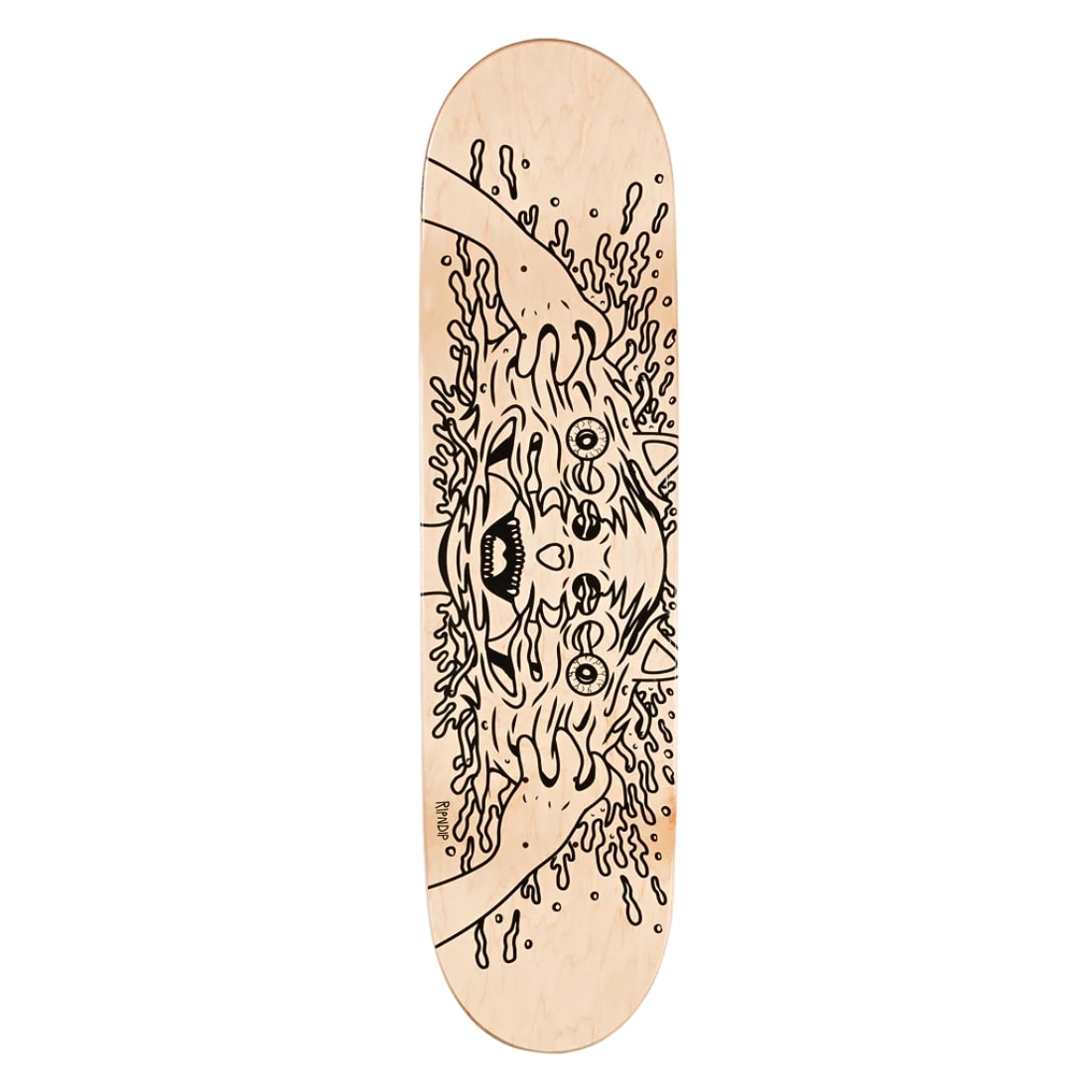 Ripndip Skull Face Jerm Skate Deck 8.5&quot; - Black - Skateboard Deck by RIPNDIP 8.5 inch