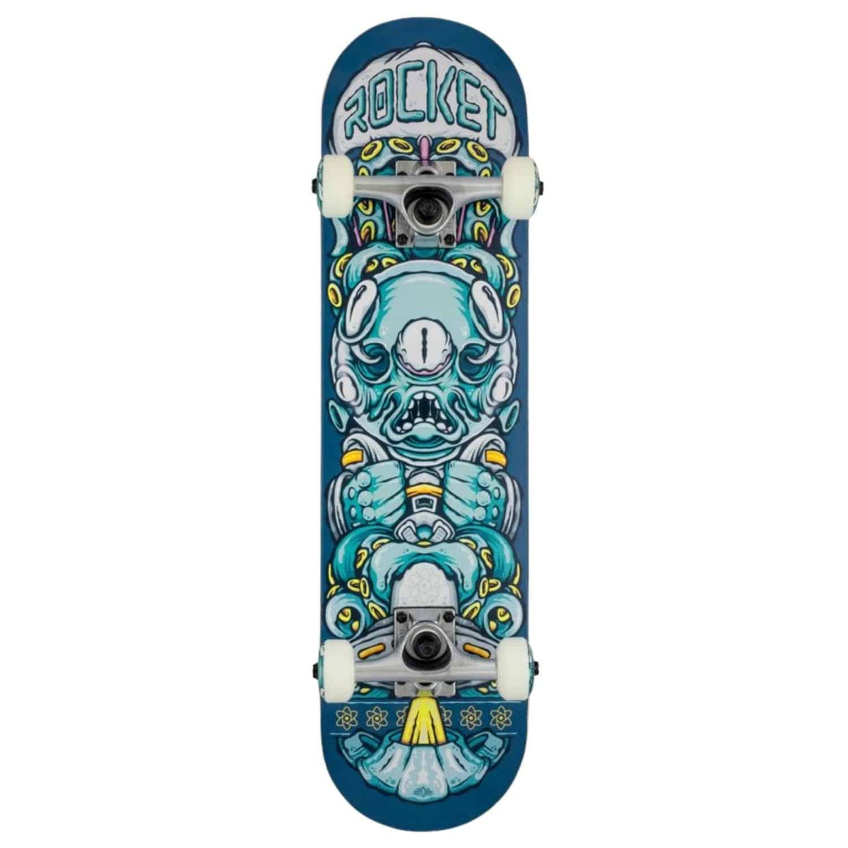 Rocket Skateboards Pile Up Series Complete Skateboard - Alien 7.375in - Complete Skateboard by Rocket Skateboards 7.375 inch