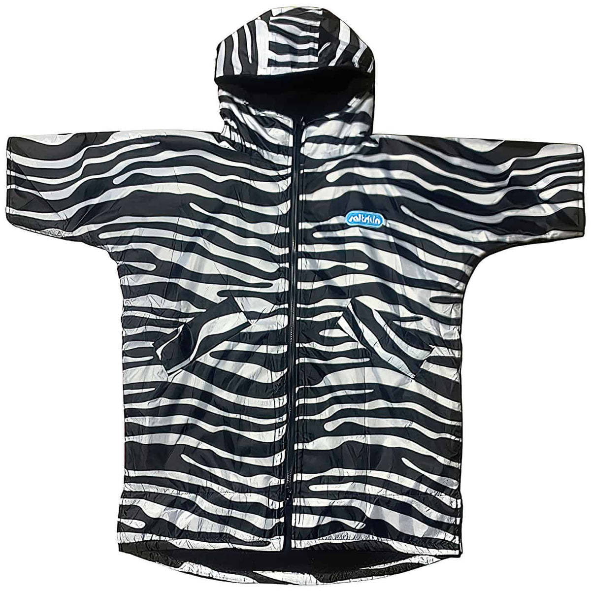 Saltskin Adults Zebra Change Robe - Zebra - Changing Robe Poncho Towel by Saltskin