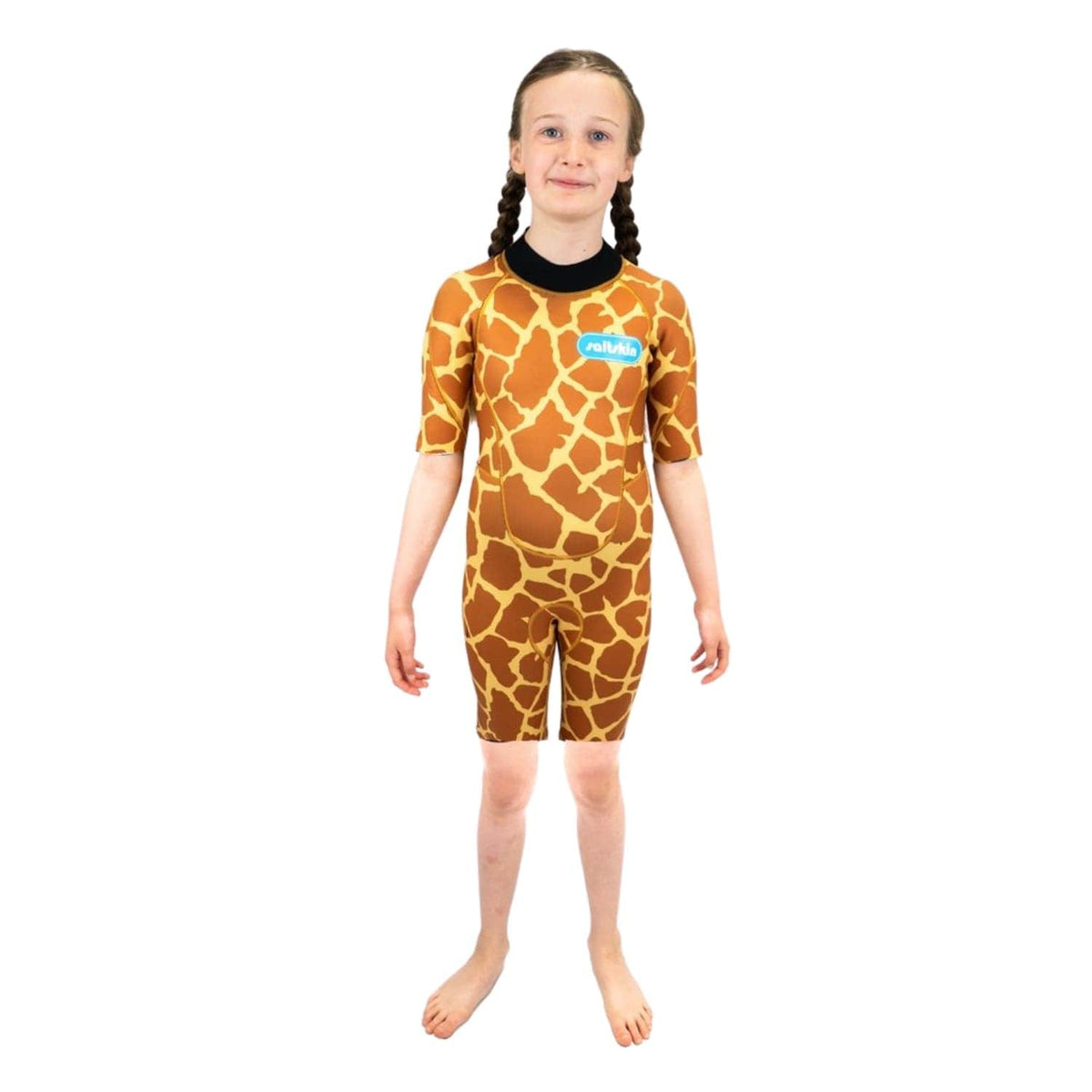 Saltskin Kids Giraffe 2mm Shorty Spring Wetsuit Giraffe - Kids Shorty/Spring Wetsuit by Saltskin
