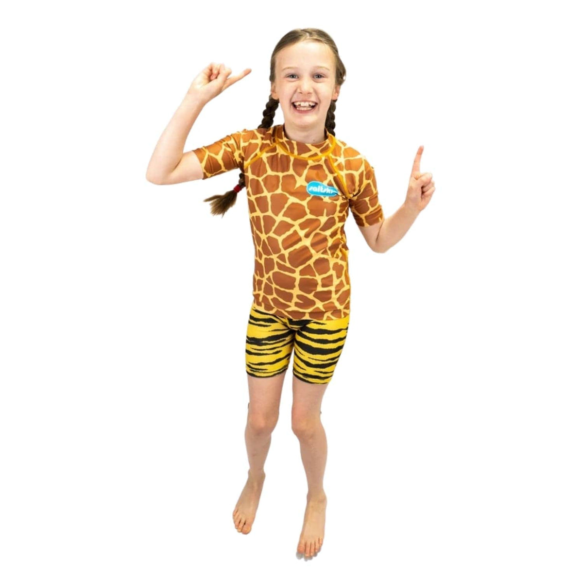 Saltskin Kids Rash Sun Vest - Giraffe - Kids UV Rash Vest by Saltskin