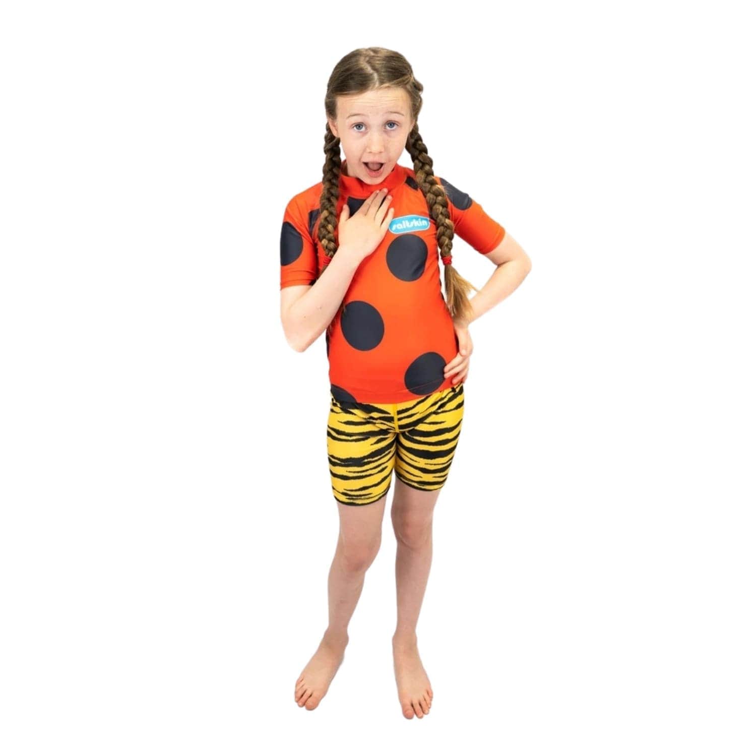 Saltskin Kids Rash Sun Vest - Ladybird - Kids UV Rash Vest by Saltskin