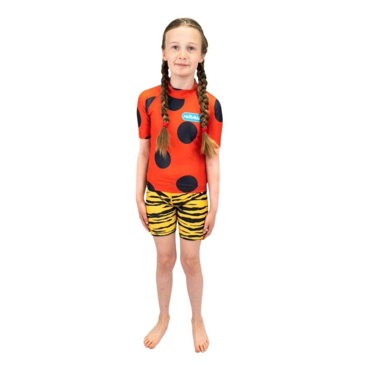Saltskin Kids Rash Sun Vest - Ladybird - Kids UV Rash Vest by Saltskin